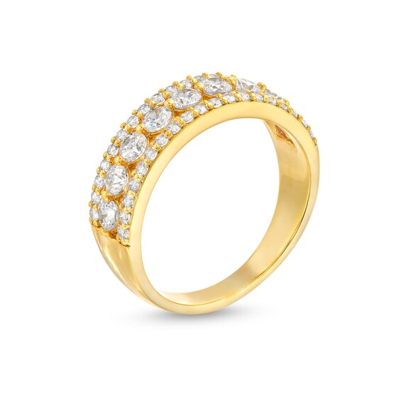 1 CT. T.w. Diamond Edge Band in 10K Gold