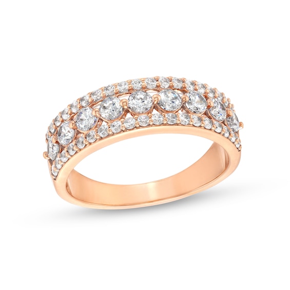1 CT. T.w. Diamond Edge Band in 10K Rose Gold