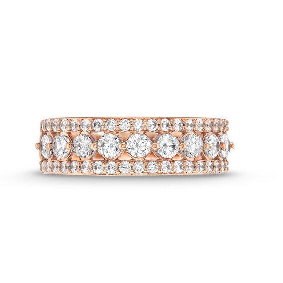1 CT. T.w. Diamond Edge Band in 10K Rose Gold