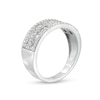 Thumbnail Image 3 of 3/4 CT. T.W. Diamond Multi-Row Band in 10K White Gold