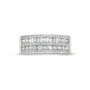 Thumbnail Image 4 of 3/4 CT. T.W. Diamond Multi-Row Band in 10K White Gold