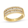 Thumbnail Image 1 of 3/4 CT. T.W. Diamond Multi-Row Band in 10K Gold