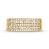 Thumbnail Image 4 of 3/4 CT. T.W. Diamond Multi-Row Band in 10K Gold