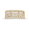 Thumbnail Image 4 of 1 CT. T.W. Diamond Multi-Row Band in 10K Gold