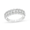 Thumbnail Image 1 of 1 CT. T.W. Diamond Scallop Edge Band in 10K White Gold