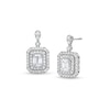 Thumbnail Image 1 of 1-1/2 CT. T.W. Emerald-Cut Lab-Grown Diamond Drop Earrings in 10K White Gold