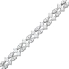 Thumbnail Image 0 of 2-1/2 CT. T.W. Lab-Created Diamond Two-Row Bracelet in 10K White Gold