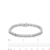 Thumbnail Image 3 of 2-1/2 CT. T.W. Lab-Created Diamond Two-Row Bracelet in 10K White Gold