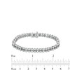 Thumbnail Image 4 of 2-1/2 CT. T.W. Lab-Grown Diamond Two-Row Bracelet in 10K White Gold