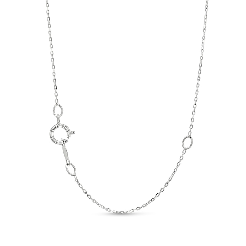 Main Image 3 of 3/4 CT. T.W. Lab-Grown Diamond Tilted Square Drop Pendant in 10K White Gold
