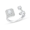 Thumbnail Image 1 of 1 CT. T.W. Lab-Grown Diamond Ring in 10K White Gold