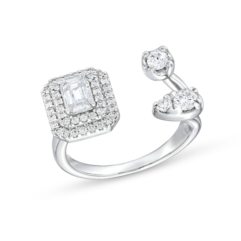Main Image 1 of 1 CT. T.W. Lab-Grown Diamond Ring in 10K White Gold