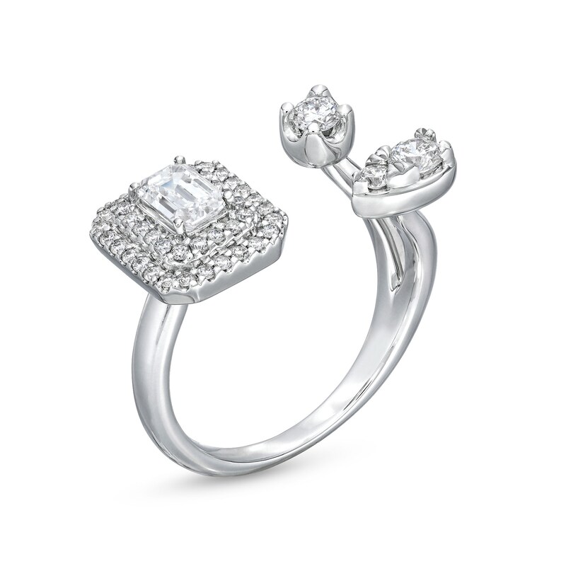 Main Image 3 of 1 CT. T.W. Lab-Grown Diamond Ring in 10K White Gold