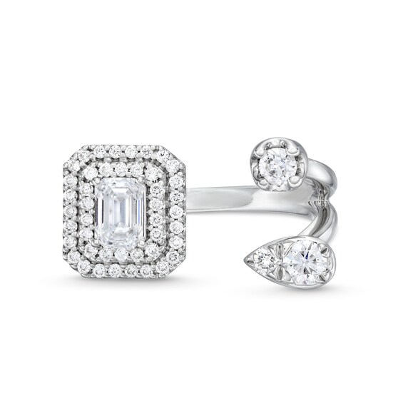 1 CT. T.w. Lab-Grown Diamond Ring in 10K White Gold