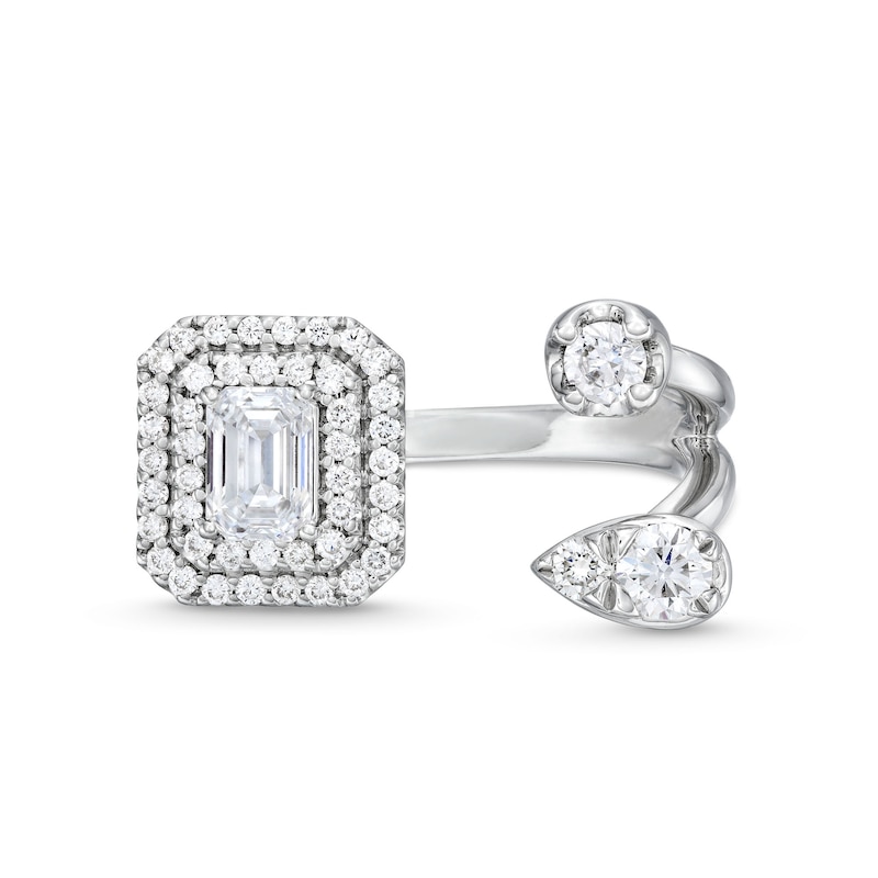 Main Image 4 of 1 CT. T.W. Lab-Grown Diamond Ring in 10K White Gold