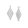 Thumbnail Image 1 of 1 CT. T.W. Lab-Grown Diamond Open Chandelier Drop Earrings in 10K White Gold
