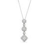 Thumbnail Image 1 of 3/4 CT. T.W. Lab-Grown Diamond Triple Drop Pendant in 10K White Gold