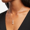 Thumbnail Image 2 of 3/4 CT. T.W. Lab-Grown Diamond Triple Drop Pendant in 10K White Gold