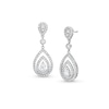 Thumbnail Image 1 of 1-1/2 CT. T.W. Pear-Shaped Lab-Grown Diamond Drop Earrings in 10K White Gold