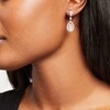 Thumbnail Image 2 of 1-1/2 CT. T.W. Pear-Shaped Lab-Grown Diamond Drop Earrings in 10K White Gold