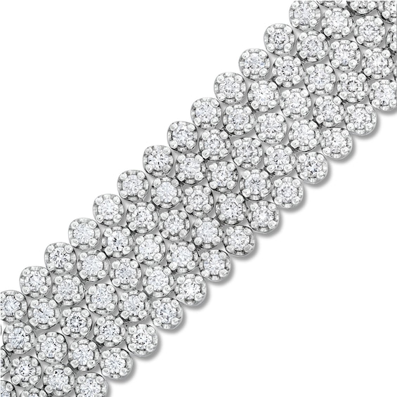 9 CT. T.w. Lab-Grown Diamond Five-Row Bracelet in 10K White Gold