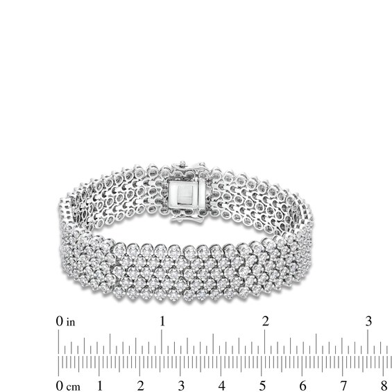9 CT. T.w. Lab-Grown Diamond Five-Row Bracelet in 10K White Gold