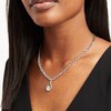 Thumbnail Image 2 of 4 CT. T.W. Pear-Shaped Lab-Grown Diamond Double Halo Necklace in 10K White Gold