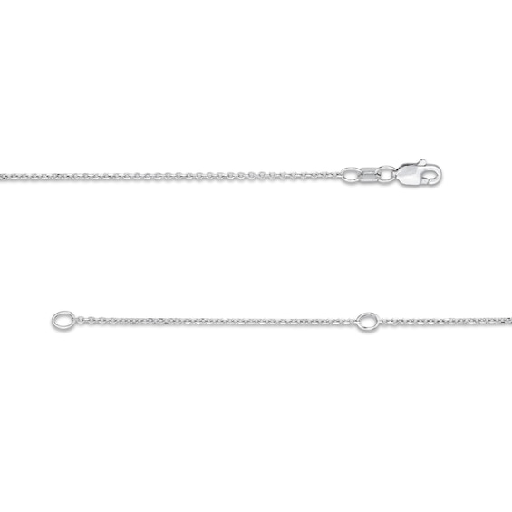 4 CT. T.w. Lab-Grown Diamond Halo Drop Necklace in 10K White Gold