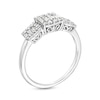 Thumbnail Image 3 of 1/2 CT. T.W. Cushion-Shaped Multi-Diamond Three Stone Ring in 10K White Gold