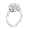 Thumbnail Image 2 of 1 CT. T.W. Oval-Shaped Multi-Diamond Frame Ring in 10K White Gold