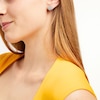Thumbnail Image 2 of 1 CT. T.W. Princess-Cut Diamond Double Cushion-Shaped Frame Stud Earrings in 10K White Gold
