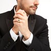 Thumbnail Image 2 of Vera Wang Men's 1/2 CT. T.W. Baguette Diamond Station Wedding Band in 14K Two-Tone Gold