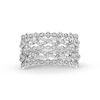 Thumbnail Image 4 of 1/2 CT. T.W. Diamond Multi-Row Art Deco Ring in 10K White Gold