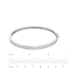 Thumbnail Image 3 of 1/2 CT. T.W. Diamond Lined Bangle in Sterling Silver