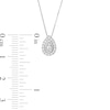 Thumbnail Image 4 of 1/3 CT. T.W. Lab-Created Diamond Teardrop Pendant and Earrings in 10K White Gold