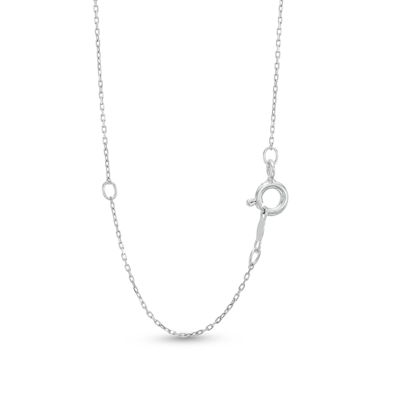 Main Image 3 of 1/10 CT. T.W. Diamond Crossover Cross Pendant in Sterling Silver