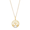 Thumbnail Image 1 of Diamond Accent "MOM" Family Tree Pendant in 10K Gold