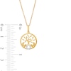 Thumbnail Image 4 of Diamond Accent "MOM" Family Tree Pendant in 10K Gold