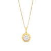 Thumbnail Image 1 of 1/4 CT. T.W. Multi-Diamond Pendant in 10K Two-Tone Gold