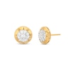 Thumbnail Image 1 of 1/2 CT. T.W. Multi-Diamond Stud Earrings in 10K Two-Tone Gold