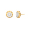 Thumbnail Image 0 of 1/2 CT. T.W. Multi-Diamond Stud Earrings in 10K Two-Tone Gold