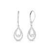 Thumbnail Image 1 of 5/8 CT. T.W. Diamond Double Open Pear-Shaped Drop Earrings in 10K White Gold