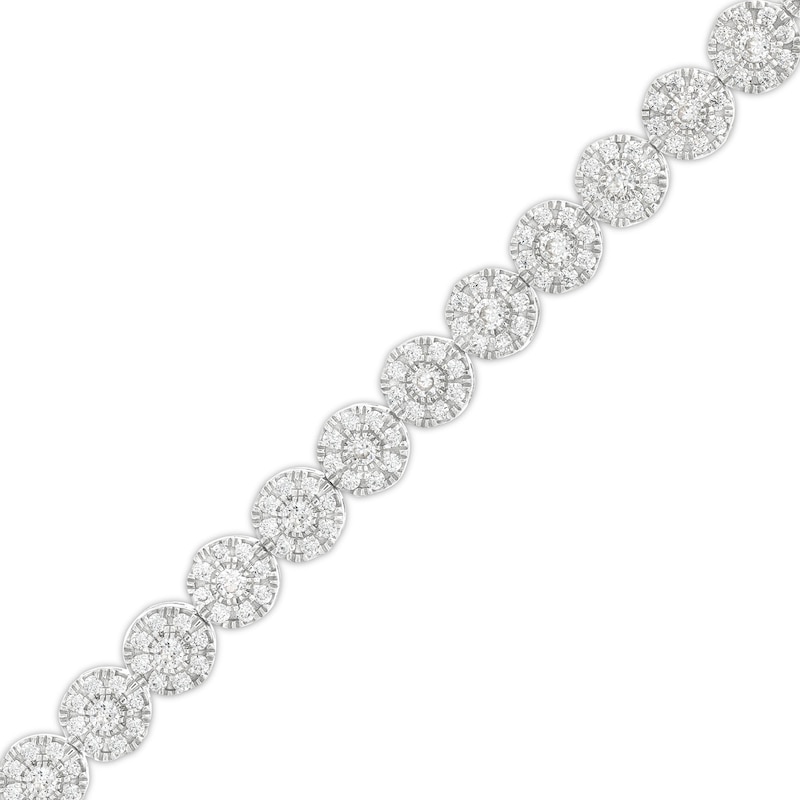 3 CT. T.W. Multi-Diamond Line Bracelet in 10K White Gold