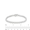 Thumbnail Image 3 of 3 CT. T.W. Multi-Diamond Line Bracelet in 10K White Gold