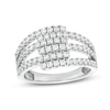 Thumbnail Image 1 of 1 CT. T.W. Diamond Multi-Row Overlap Ring in 10K White Gold
