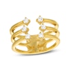 Thumbnail Image 1 of 1/4 CT. T.W. Diamond Triple Row Open Shank Ring in 10K Gold