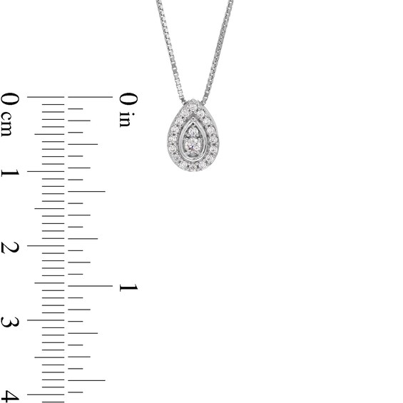 3/8 CT. T.w. Lab-Grown Diamond Drop Pendant and Earrings Set in 10K White Gold