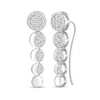 Thumbnail Image 2 of 1/3 CT. T.W. Diamond Moon Stages Crawler Earrings in 10K White Gold
