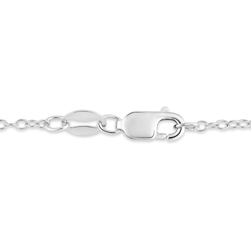 Main Image 4 of 1/4 CT. T.W. Diamond Linear Moon Stages Pendant in 10K White Gold