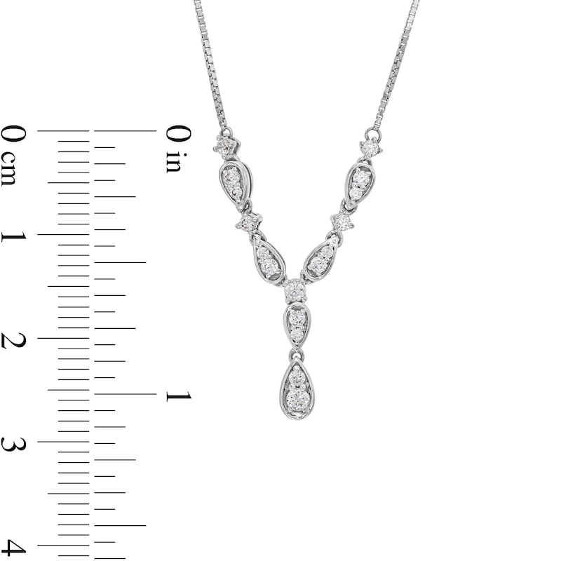 1/3 CT. T.W. Lab-Created Diamond Round Pendant and Earrings Set in 10K White Gold